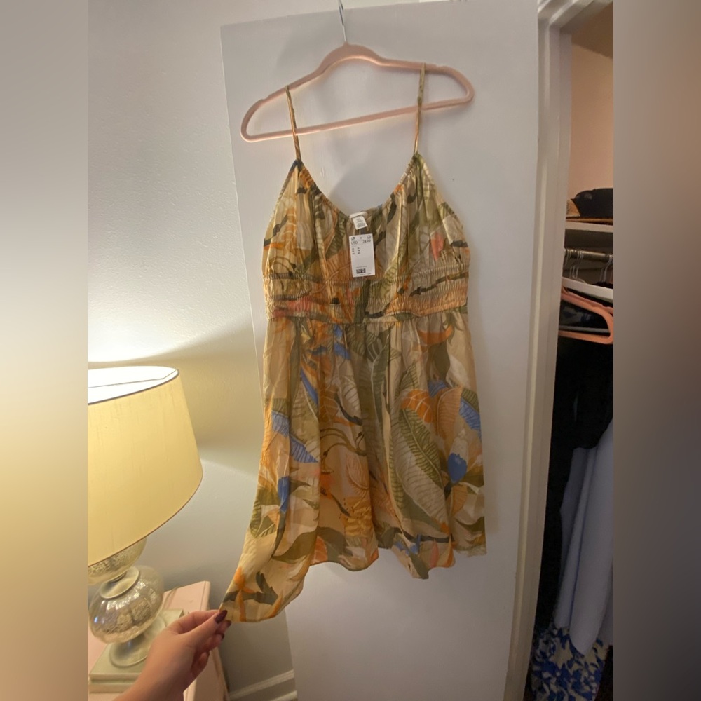 NWT H&M Floral Spaghetti Strap Dress - Picture 3 of 3